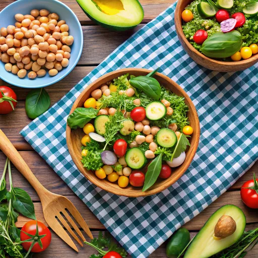 हरी सब्जियों का पोषक सलाद